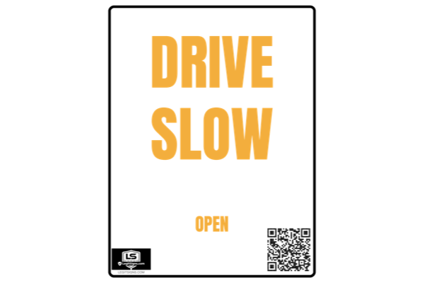 Drive Slow (Yellow) - Portrait