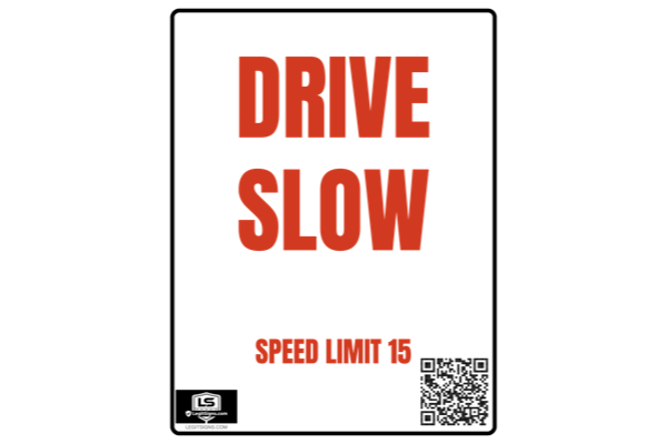 Drive Slow (Red) - Portrait