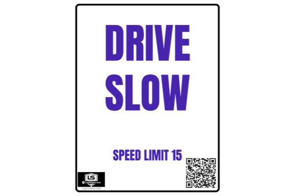 Drive Slow (Violet) - Portrait