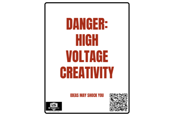 Danger High Voltage Creativity (Red)