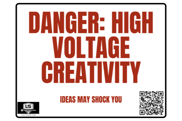 Danger High Voltage Creativity (Red)