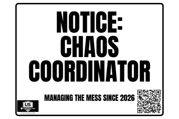 Notice Chaos Coordinator (Black)