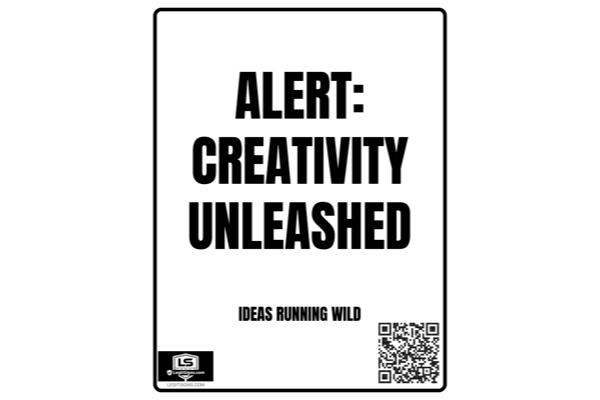 Alert Creativity Unleashed (Black) Portrait