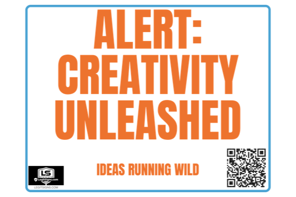 Alert Creativity Unleashed (Orange) Landscape