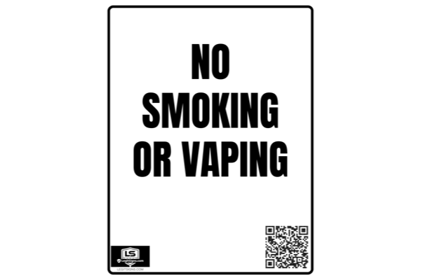 No Smoking Or Vaping Portrait