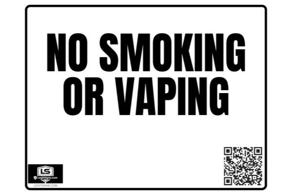 No Smoking Or Vaping Landscape
