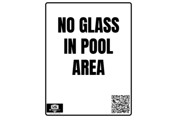 No Glass In Pool Area Portrait