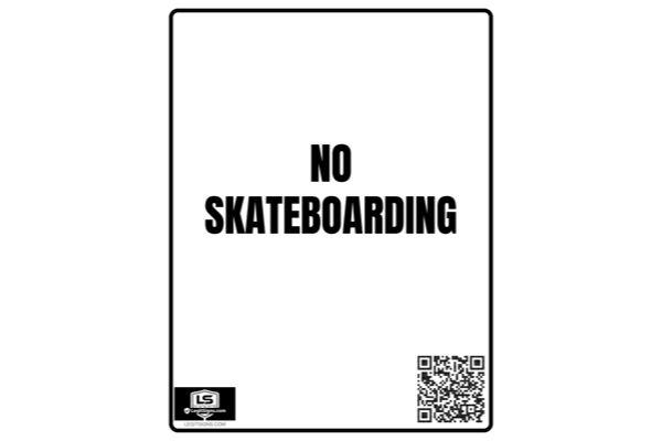No Skateboarding Portrait