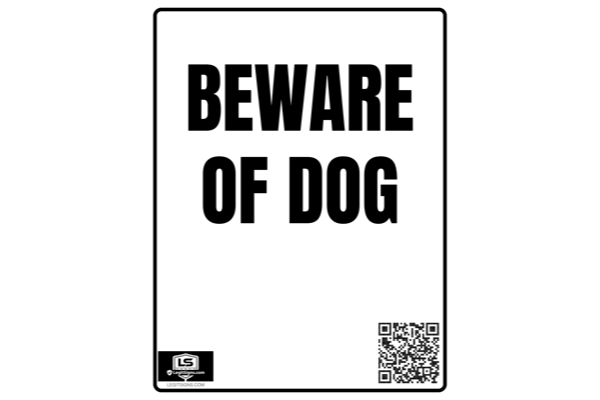 Beware Of Dog Portrait