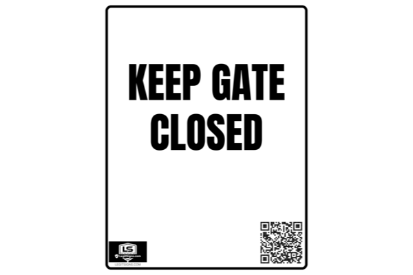 Keep Gate Closed Portrait