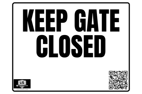 Keep Gate Closed Landscape