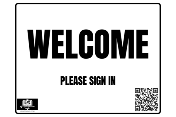 Welcome (Black) Landscape