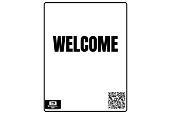 Welcome (Black) Portrait