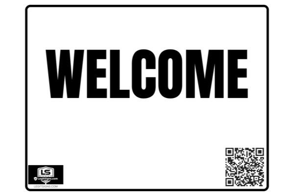 Welcome (Black) Landscape