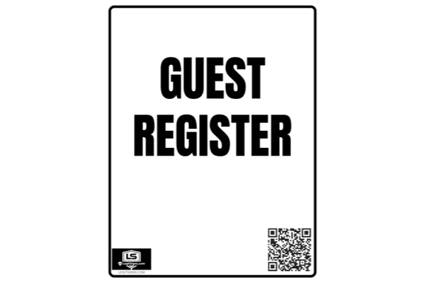 Guest Register Portrait