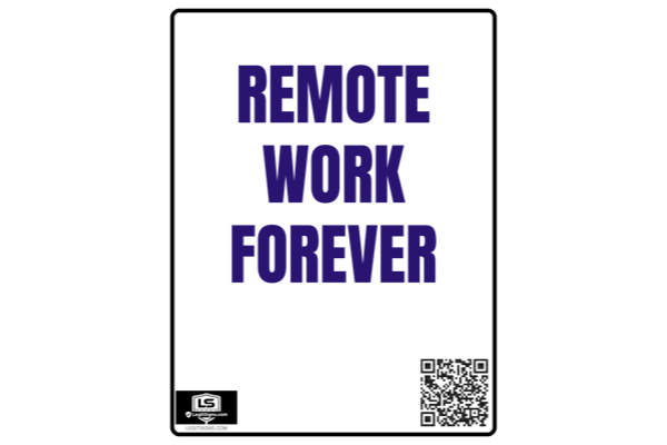 Remote Work Forever Portrait